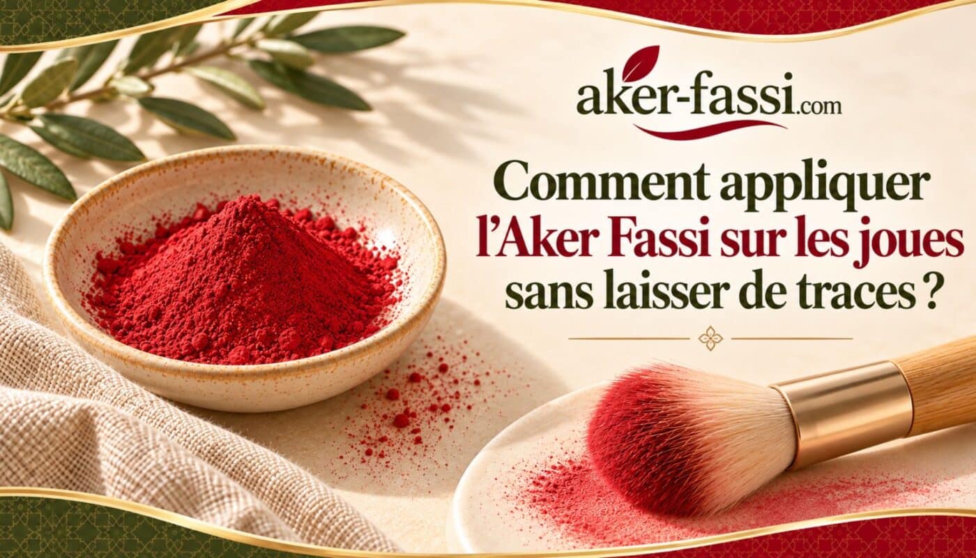 comment appliquer le aker fassi sur les joues